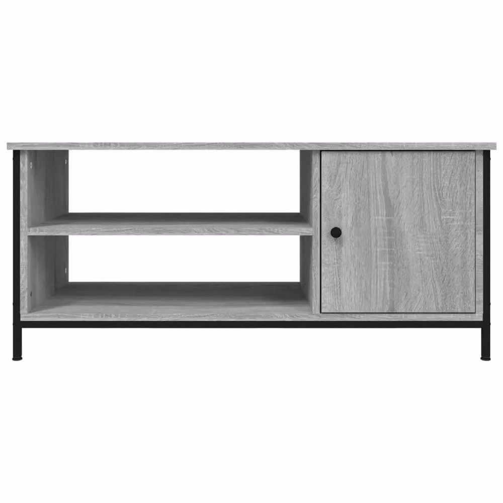 Berkfield Home Grey Sonoma TV Cabinet in Engineered Wood W/D/H: 100 x 40 x 45 cm – 4