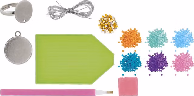 Totum Mosaic Gluing Diamond Painting Jewellery Craft Set in Blue and Multicolour