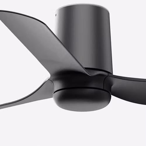 Faro Barcelona Mini Punt Tub Small Black DC Ceiling Fan with Remote Control and Timer – 3