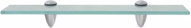 Berkfield Home Floating Glass Wall Shelf, Clear, W: 40 cm, D: 10 cm