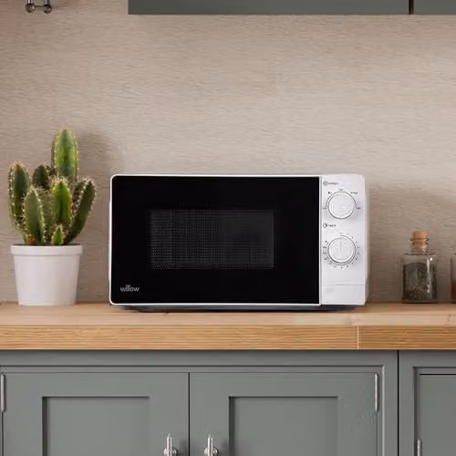 Willow WM207MWH 700W 20L Solo Microwave with 5 Power Levels, Defrost Function and LED Display, White – 2