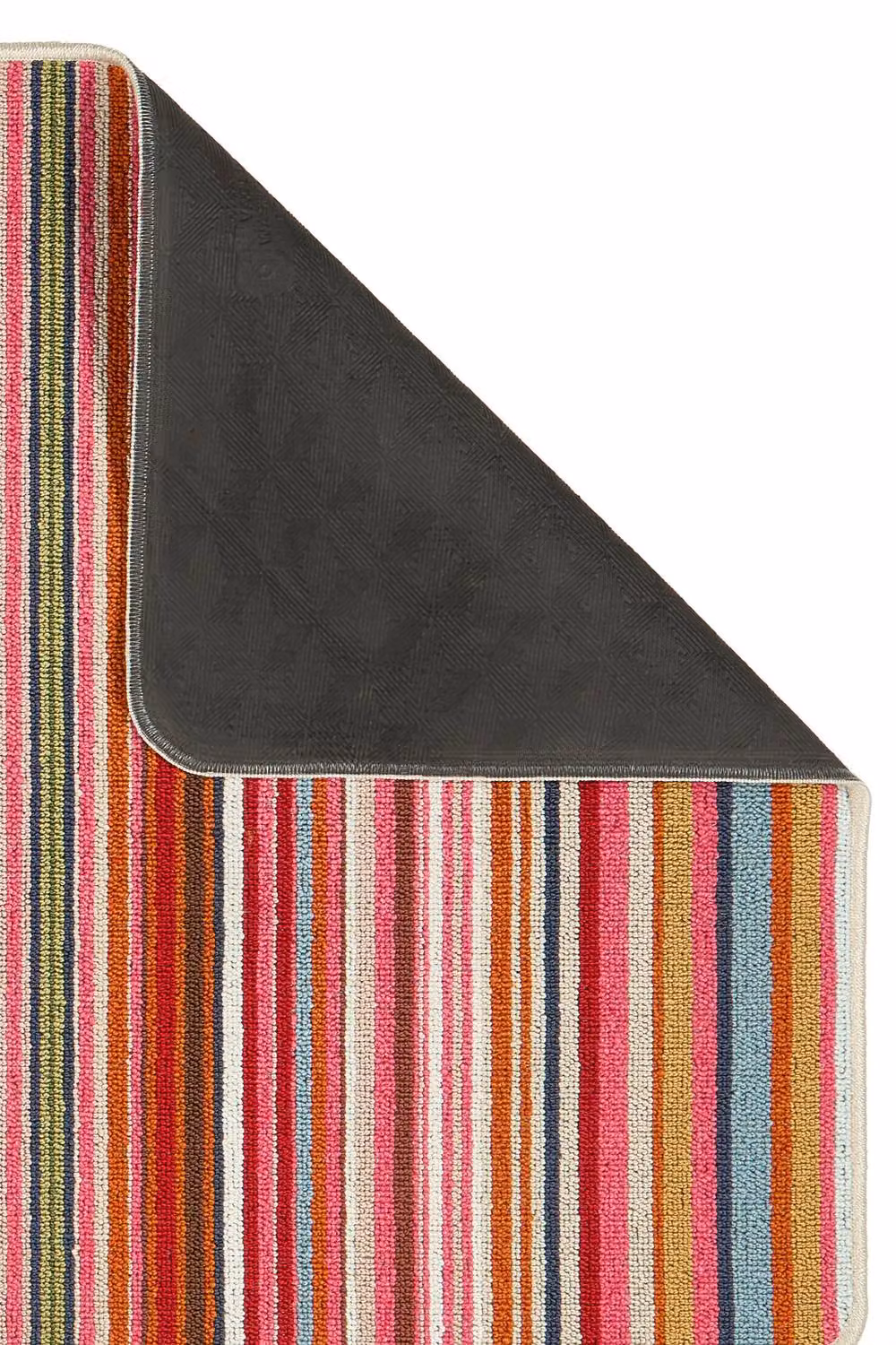 My Mat Candy Rainbow Stain Resistant Striped Multicolour Rug, W: 67 cm, L: 200 cm – 3
