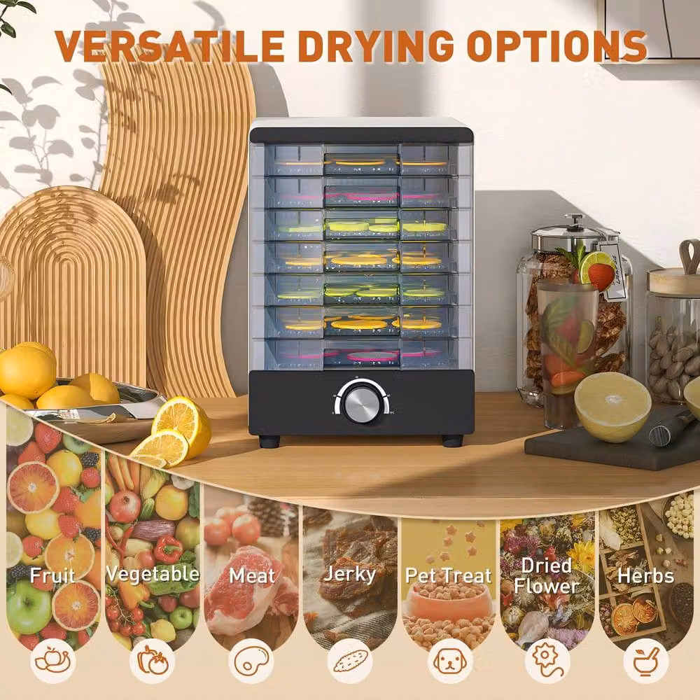 STILVORA Food Dehydrator with 7 Trays in White – 4