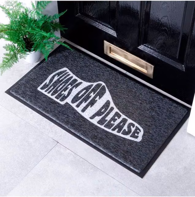 Artsy Mats Shoes Off-Doormat in Black, W/D/H: 70 x 40 cm