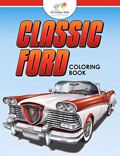 Classic Ford Colouring Book by Traudl Whlke, Multicolour Paper Edition