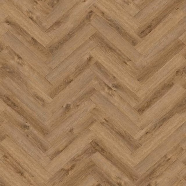 Allo(RBH) Brown Wood Effect Herringbone SPC Click Luxury Vinyl Tile 5.2mm