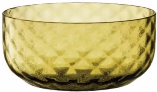 LSA Dapple Glass Dip Bowl, Green, Diameter: 12 cm