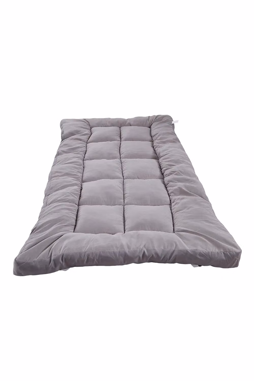 Living and Home Grey Quilted Mattress Topper, 10cm Depth, King Size – 3