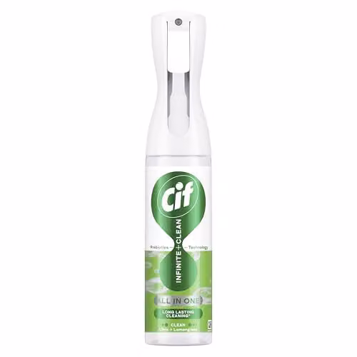 Cif Infinite Clean Lime and Lemongrass All in One Cleaner Spray with Probiotics Technology, 280 ml – 1