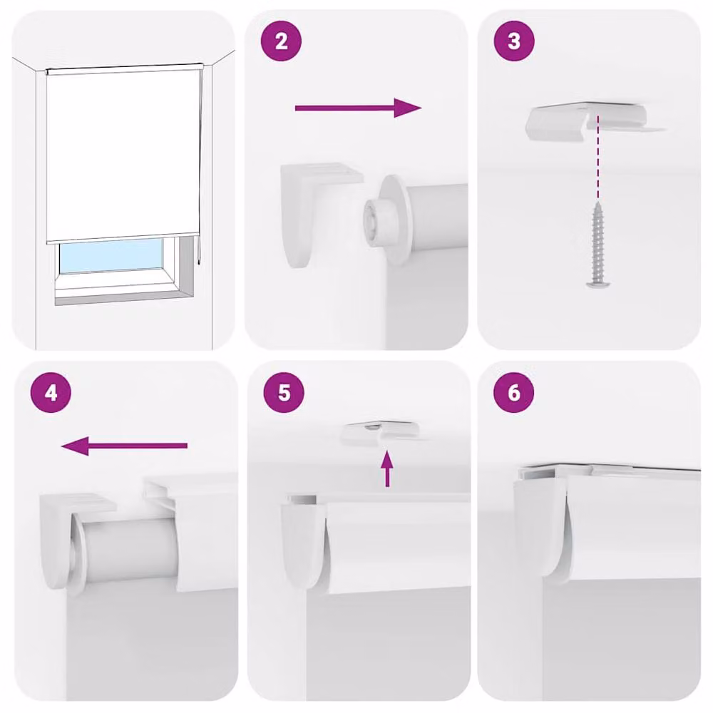 Berkfield Home Shower Roller Blind with Cassette, White and Multicolour, W: 150 cm, H: 240 cm