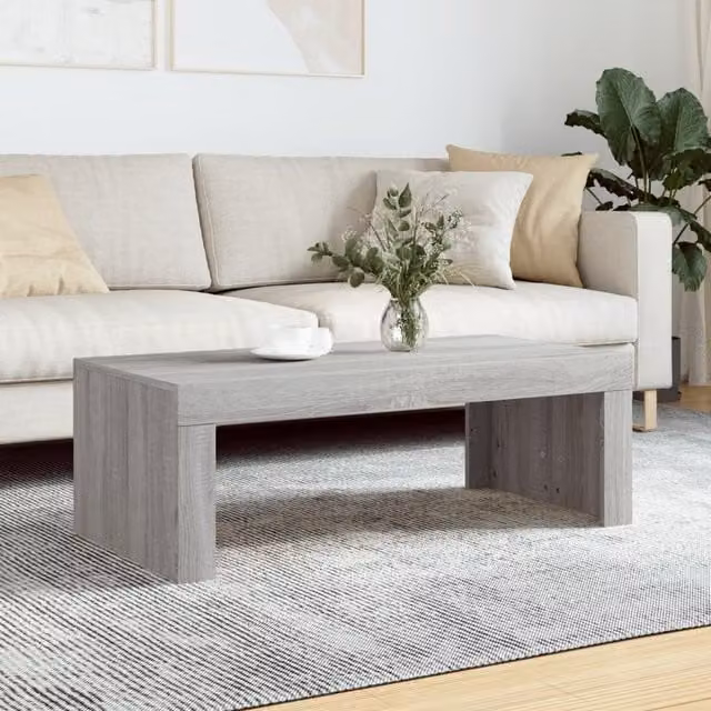Berkfield Home Grey Sonoma Coffee Table, W/D/H: 102 x 50 x 36 cm – 1
