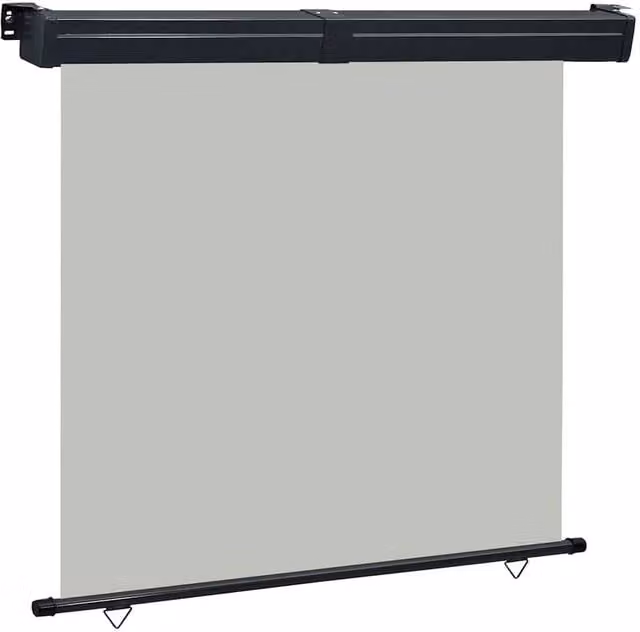 Berkfield Home Balcony Side Awning in Grey, W/H: 160 x 250 cm