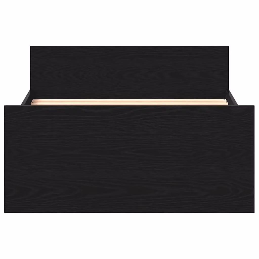 Berkfield Home Black Oak Bed Frame with Lift Up Base in Engineered Wood W/D/H: 190 x 75 x 50 cm – 4