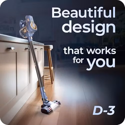 Avalla D-3 Cordless Vacuum Cleaner in Blue, 150W Bagless Handheld Vacuum with HEPA Filter and LED Headlight – 2