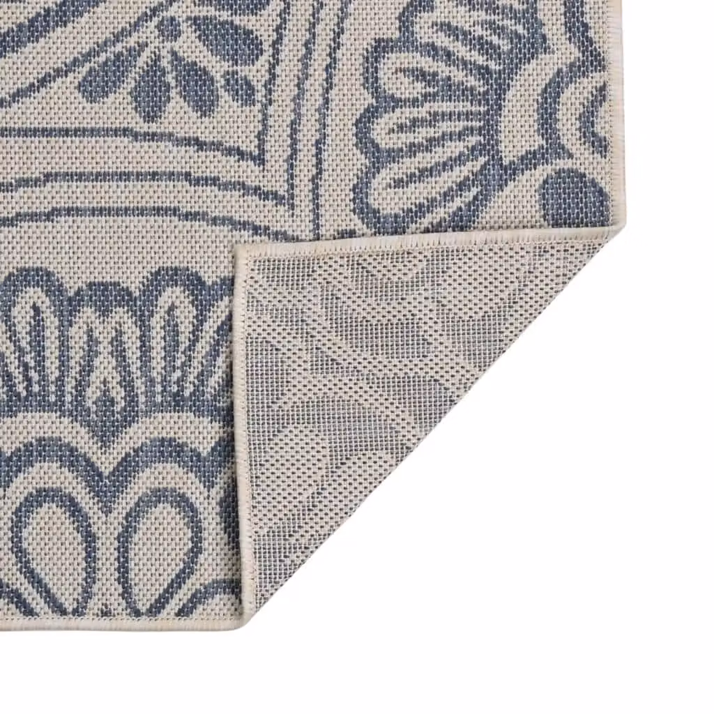Berkfield Home Blue Patterned Outdoor Flatweave Rug, W: 200 cm, D: 280 cm – 2