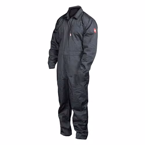 Scan Black Polycotton Coverall Boiler Suit, Size L