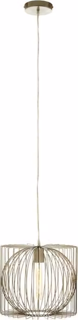 Orsina Silver Metal Pendant Light by Interiors by Premier