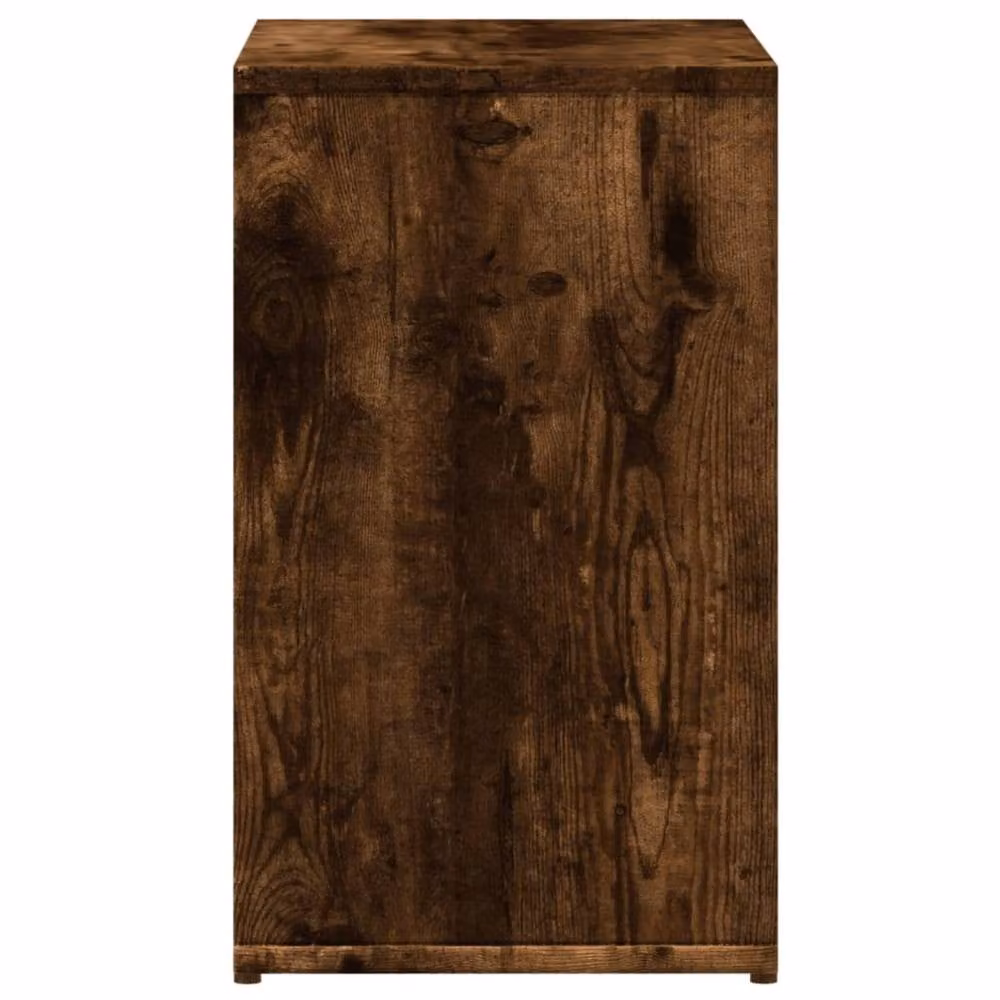 Berkfield Home Set of 2 Modern Smoked Oak Side Tables in Brown, W/D/H: 50 x 30 x 50 cm – 7