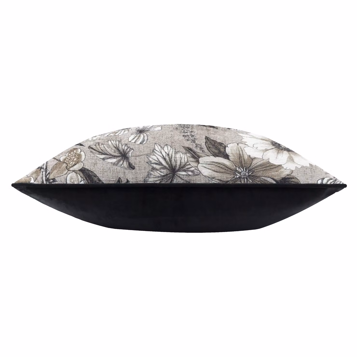 Wylder Harlington Nature Botany Floral Velvet Square Cushion in Beige, W/D/H: 50 x 50 x 50 cm – 3