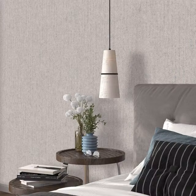 Erismann Shadow Veil Plain Vinyl Wallpaper in Beige