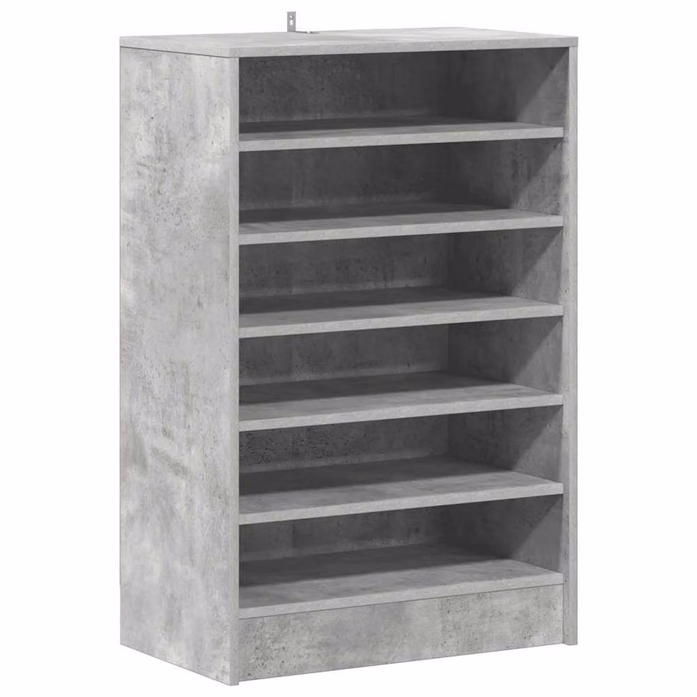 Berkfield Home Shoe Cabinet in Concrete Grey, W/D/H: 60 x 35 x 92 cm – 2