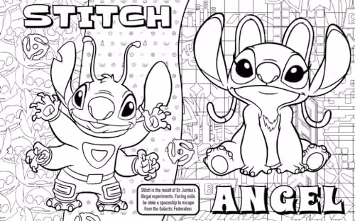 Disney Stitch Never-Ending Colouring Paper Roll 6-metre Pull-out Colouring Scene – 2