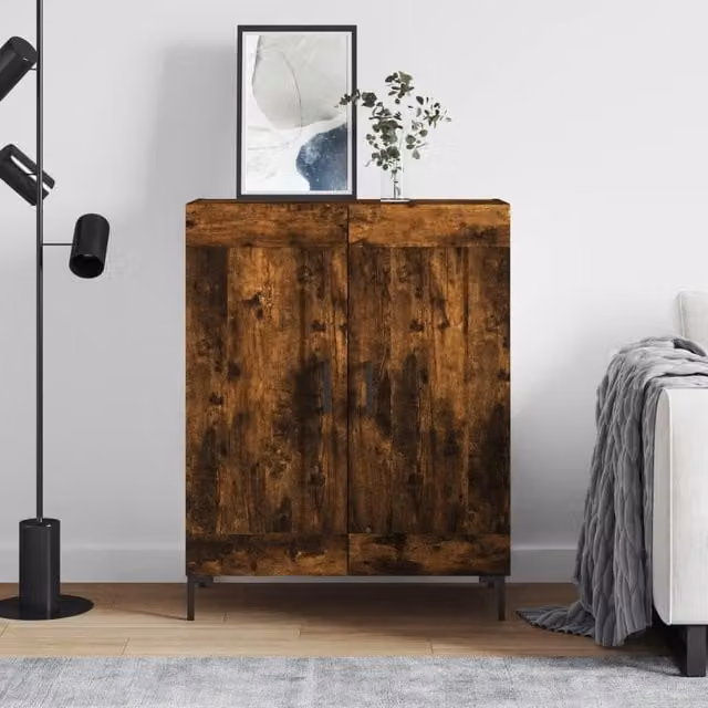 Berkfield Home Classic Sideboard in Smoked Oak Brown, W/D/H: 69.5 x 34 x 90 cm – 1