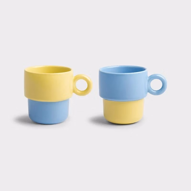 Klevering Chiquito Large Blue Stoneware Mug, 200 ml