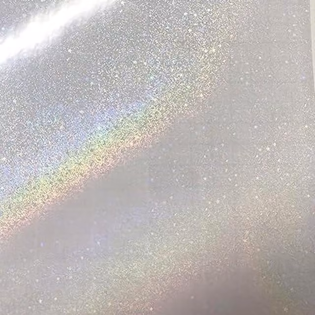 Syntego Sand Stars Holographic Sticker, Multicolour and White