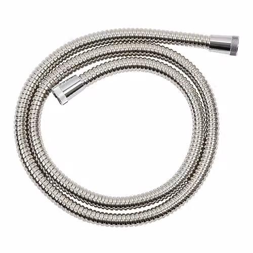 Croydex Stretchy Stainless Steel Shower Hose in Silver, 1/2 inch