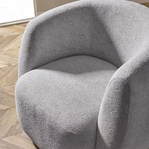 Julian Bowen Bowline Grey Fabric Swivel Tub Chair, W/D/H: 70.5 x 85 x 78 cm – 3