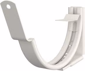 Lindab Adjustable Fascia Bracket for 100mm Half Round Steel Gutters in White