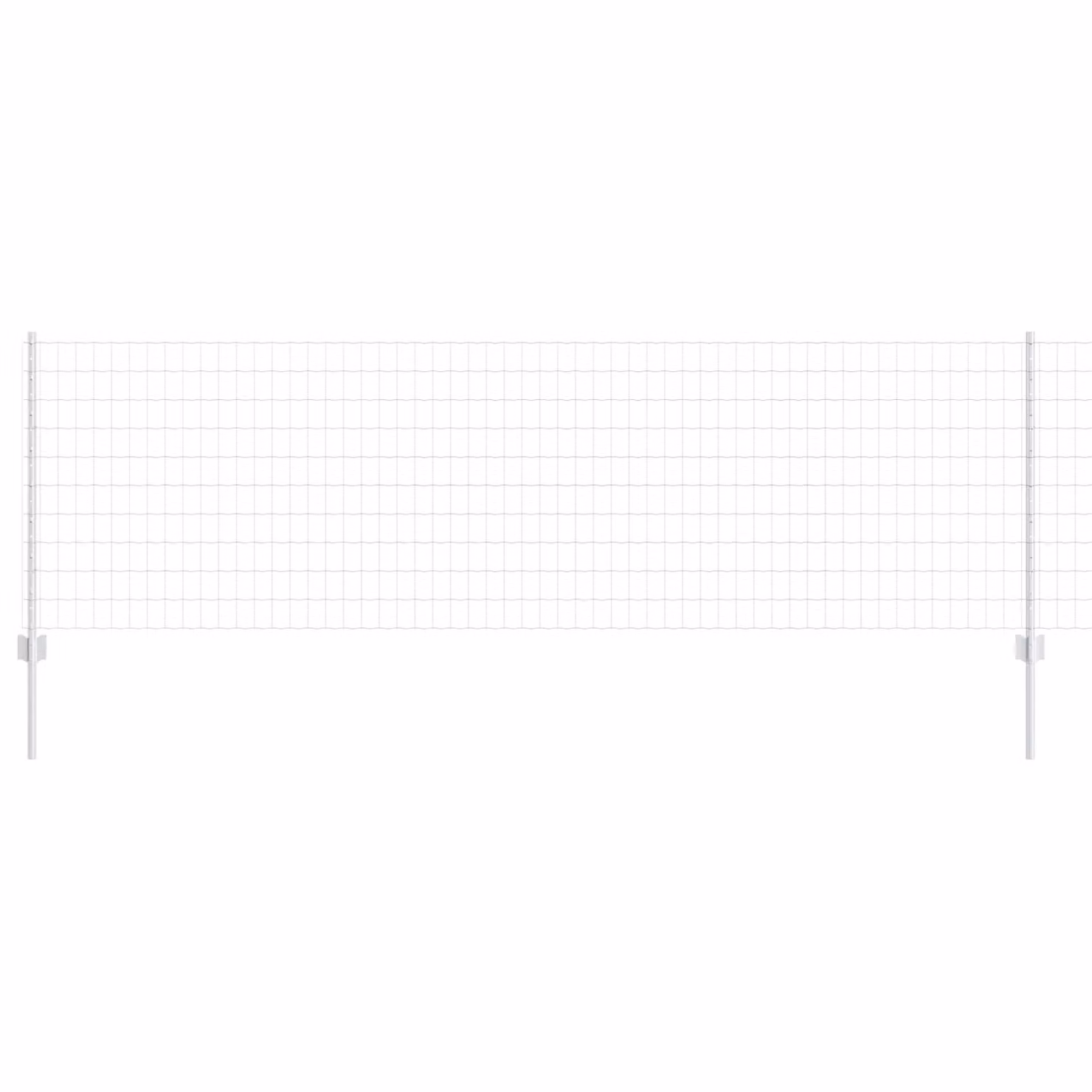 Berkfield Home Euro Fence with 5 U Posts, Silver Galvanised Steel, 0.8 x 10 m – 2