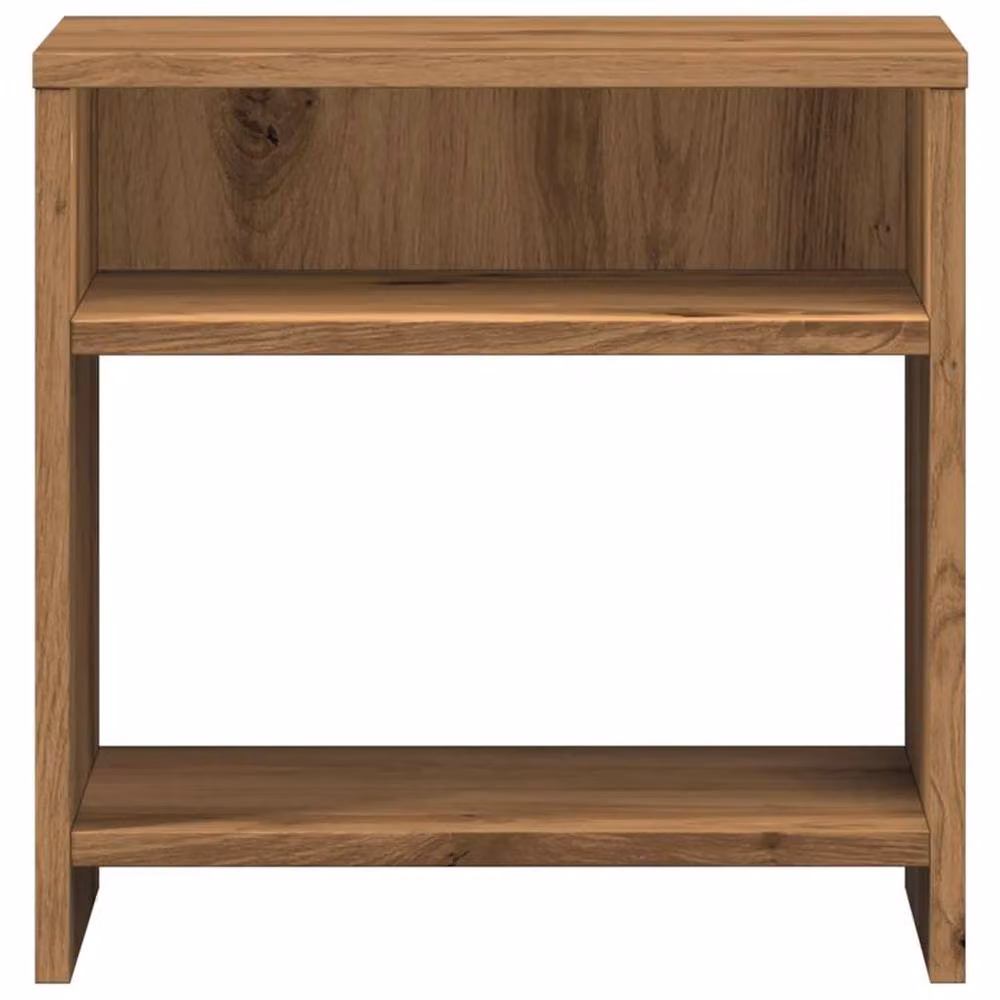 Berkfield Home Set of 2 Artisan Oak Bedside Cabinets in Brown, W/D/H: 40 x 30 x 40 cm – 5
