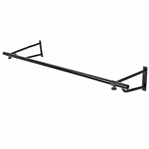 Direct Online Houseware Heavy Duty Wall Mounted Metal Clothes Rail in Matt Black, Width: 121.92 cm – 3