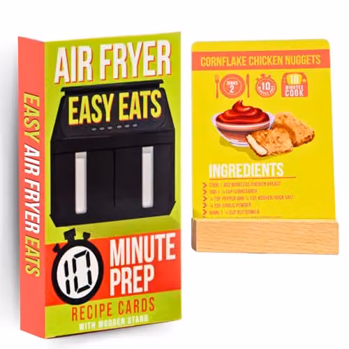 Boxer Gifts Easy Eats Air Fryer Recipe Cards in Multicolour