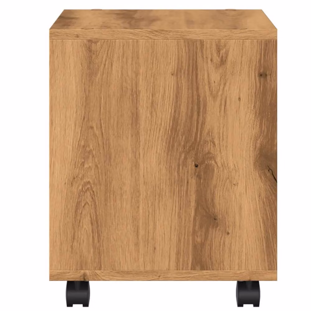 Berkfield Home vidaXL Rolling Cabinet in Artisan Oak Brown, W/D/H: 37 x 33 x 42.5 cm – 5
