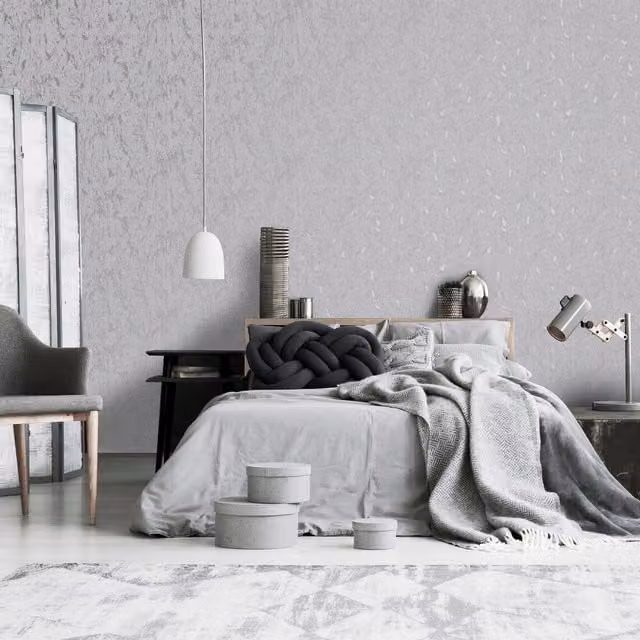 Superfresco Milan Illusion Cork Texture Wallpaper in Silver