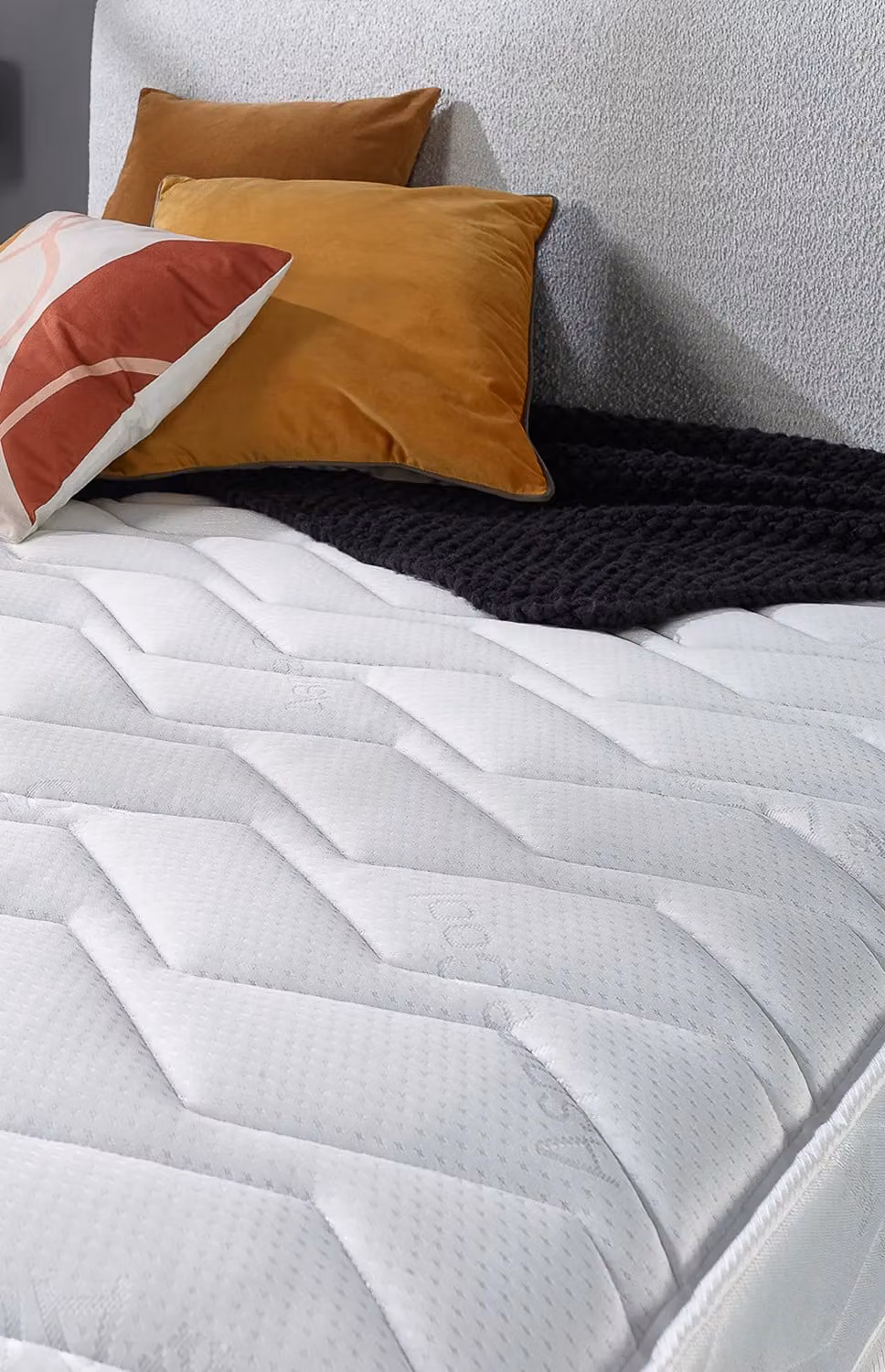 Aspire Hybrid Memory Foam Rolled Mattress in White, W/D/H: 120 x 200 cm – 3