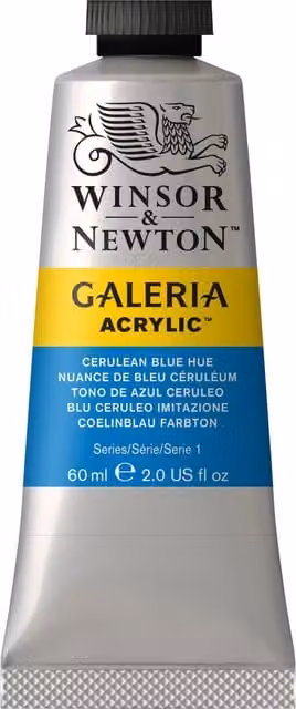 Winsor & Newton Galeria Acrylic Paint, Cerulean Blue, 60ml