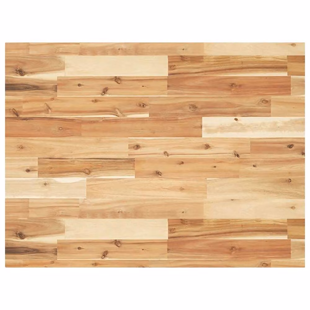 Berkfield Home Versatile Brown Oil Finished Solid Wood Acacia Desk Top, W/D/H: 100 x 60 x 4 cm – 2