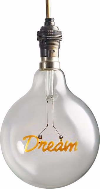 ValueLights Vintage Dream B22 Glass Globe LED Bulb, 40W, Clear, 3000K Warm White, 160lm