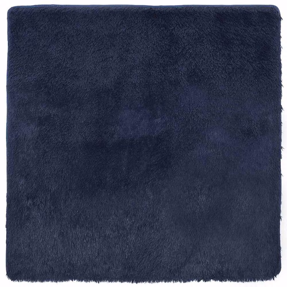 Berkfield Home NAVARRA Shaggy High Pile Rug, Blue, W/D: 120 x 120 cm – 2