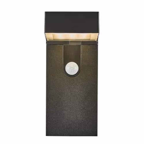 Nordlux Alya Solar LED Outdoor Wall Light in Black Plastic with Motion and Dusk Sensors, Warm White 3000k, IP44 – 2