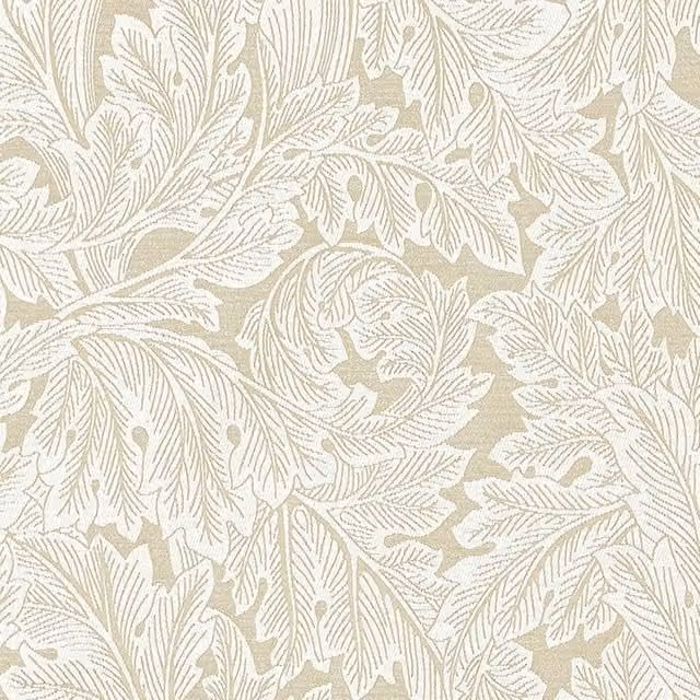 William Morris Acanthus Weave Fabric in Ivory and Beige