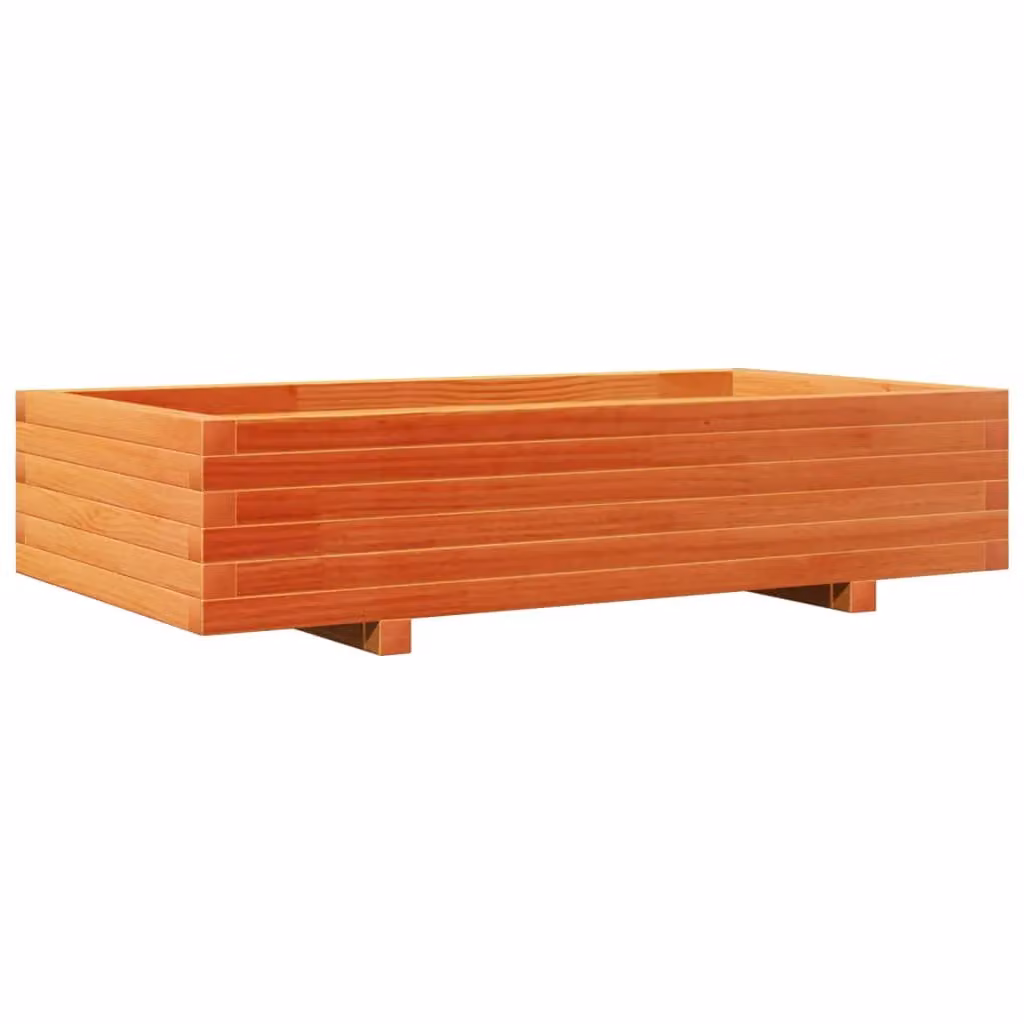 Berkfield Home Garden Planter in Brown Solid Wood W/D/H: 110 x 60 x 26.5 cm – 2