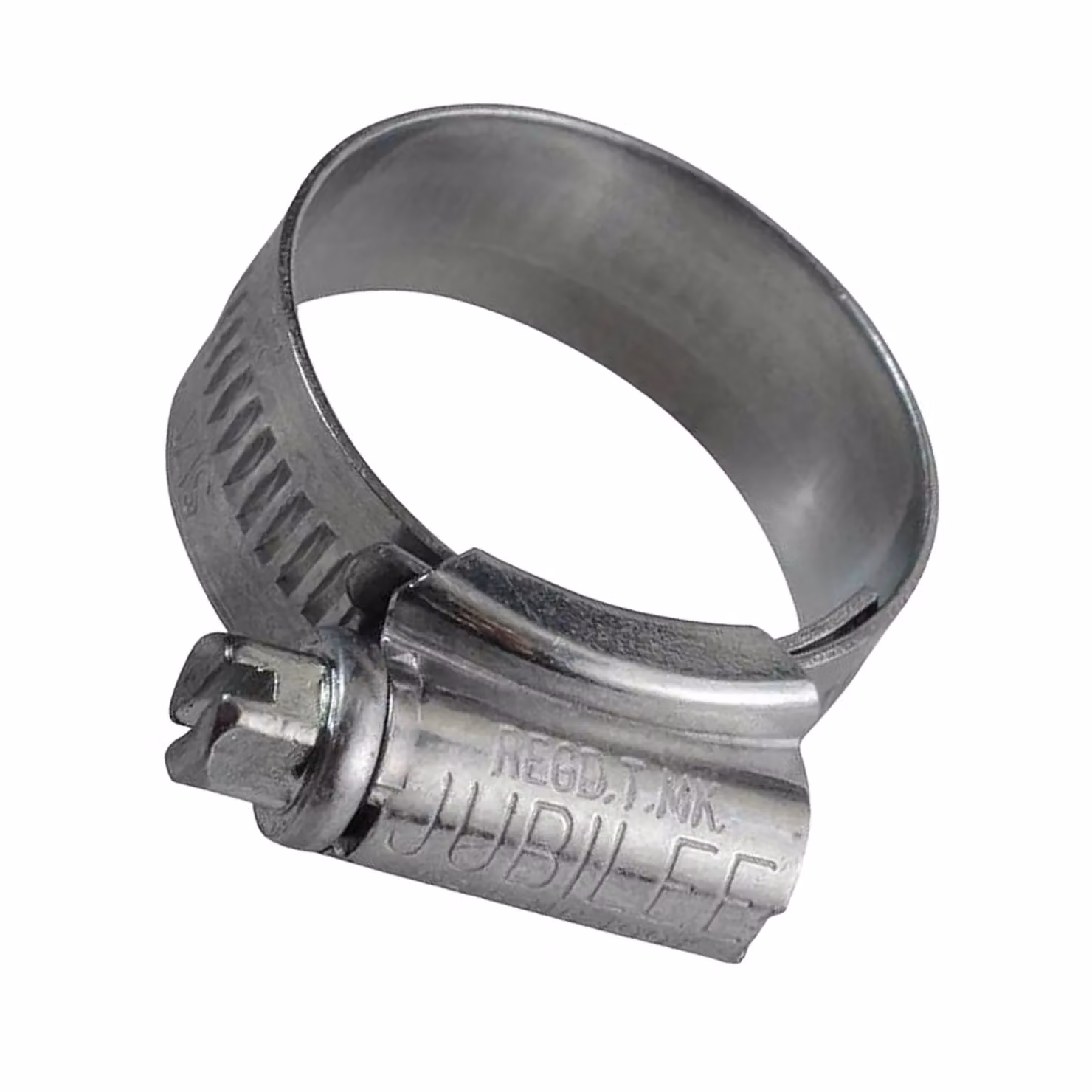Jubilee Zinc Plated Steel Hose Clip in Metallic Silver – 2