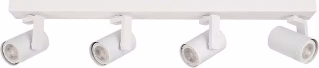Netlighting Spiela Modern White Ceiling Spotlight Bar with GU10 Fitting