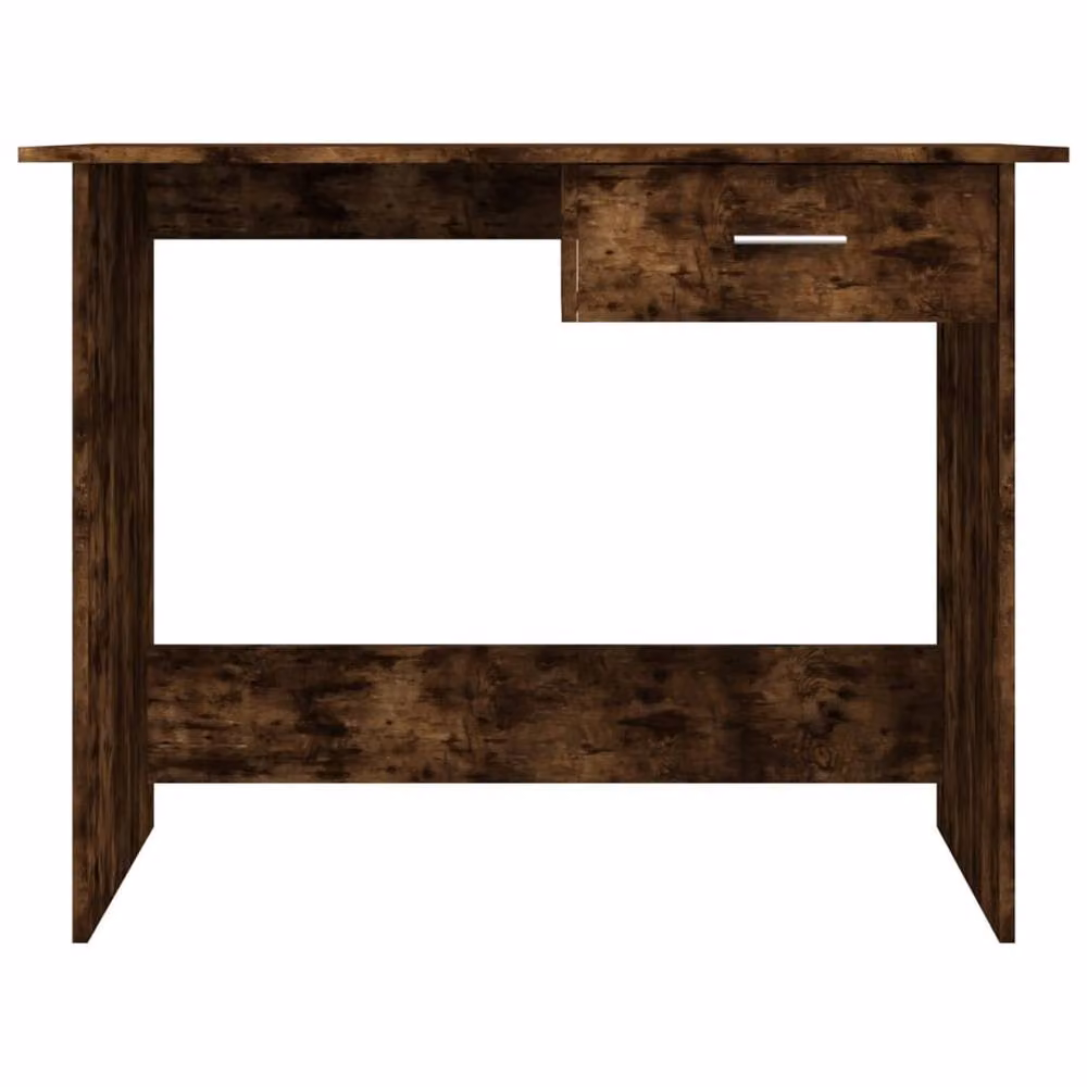 Berkfield Home Computer Desk in Smoked Oak Brown, W/D/H: 100 x 50 x 76 cm – 3