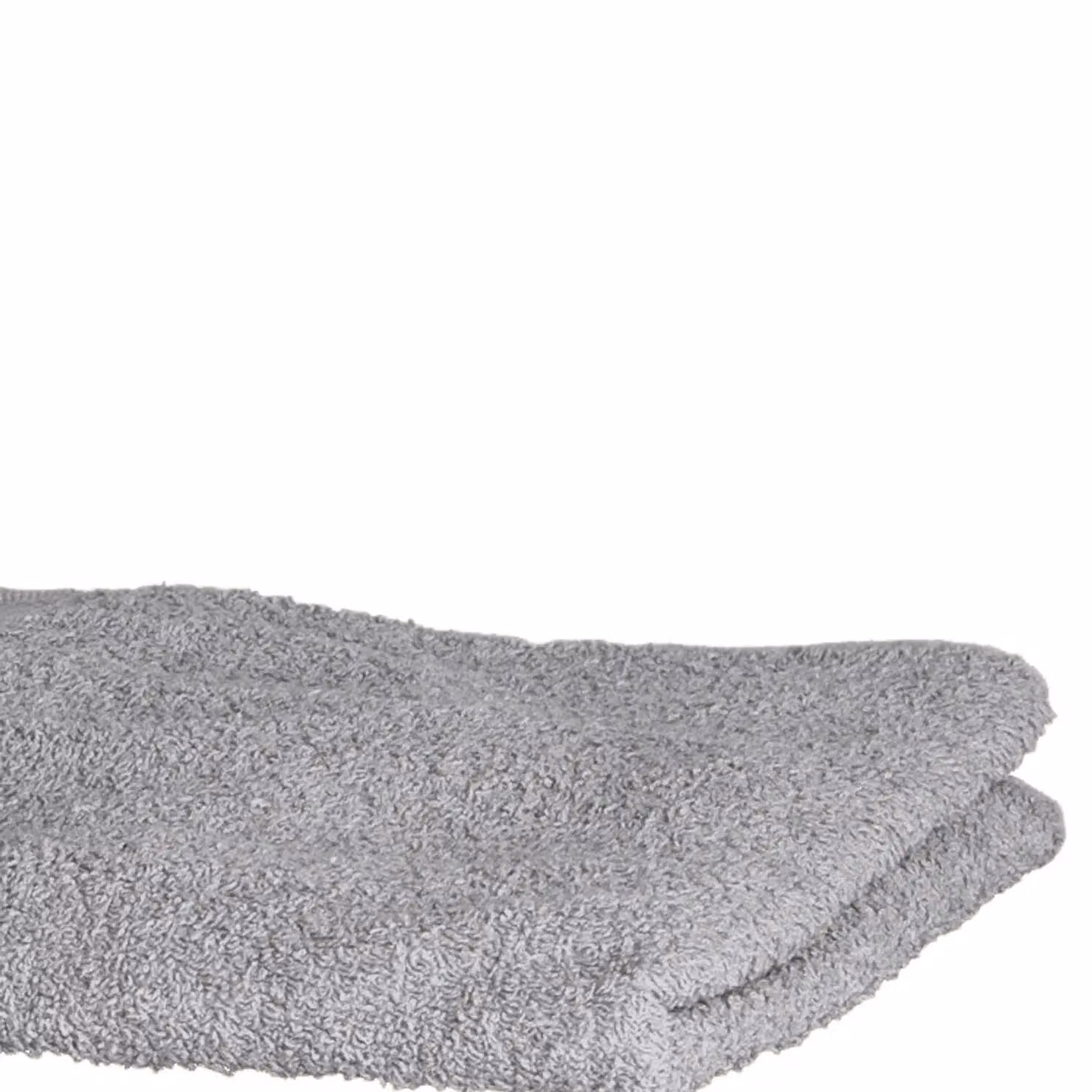 Towel City Luxury Range 550 GSM Cotton Terry Hand Towel with Border and Hanging Loop in Grey, W: 50 cm, H: 90 cm – 2